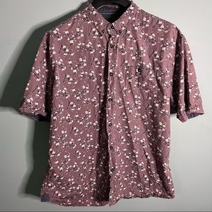 Floral Short Sleeve Button Up - Mens XXL